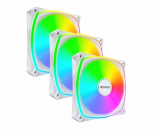 Montech RX120 Pro ARGB PWM Reverse White 120mm ventilátor...