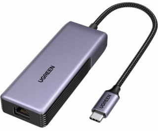 Ugreen Síťový adaptér UGCM848USB-C na RJ45, 5GbE (černý)