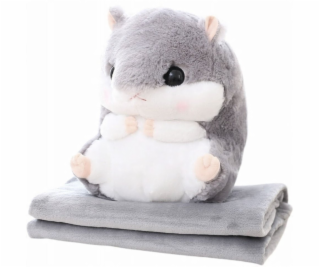 LeanToys Plyšová ohřívací deka na ruce s motivem křečka 1...