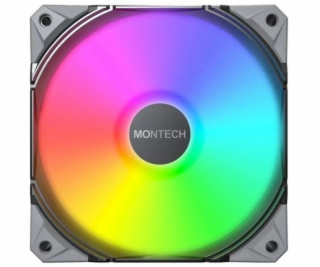 Montech Fan E28 ARGB PWM černá sada ventilátorů 120 mm (3...
