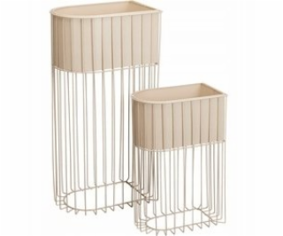 Home Styling Collection Sada 2 kovových stojanů na květin...