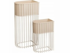 Home Styling Collection Sada 2 kovových stojanů na květiny SOFT FORM