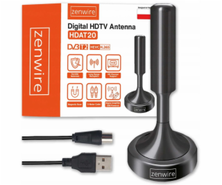 Zenwire Vnitřní pozemní televizní anténa DVBT2 HEVC H.265...