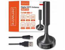 Zenwire Vnitřní pozemní televizní anténa DVBT2 HEVC H.265 vnitřní silná 5M