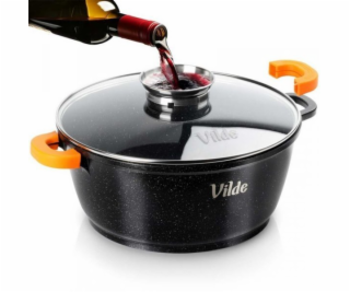 Vilde ŽULOVÝ HRNEC 5,8 L 28 CM S VÍČKEM S AROMATIZÉREM TE...