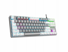 Rampage Mechanická herní klávesnice Snug RGB KRGD Blue, šedobílá