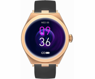 Gravity Chytré hodinky Smartwatch růžovo-zlatá černá GT25-3