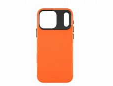 Yaxo Kožené tenké pouzdro Gear Slim MagSafe pro iPhone 17 Pro, magmaticky oranžové