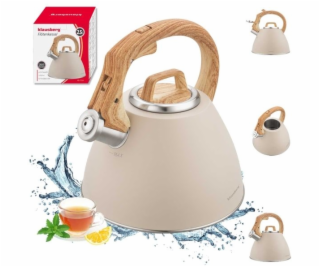 Klausberg Ocelová konvice s pískačkou 2,5 l KB-7954