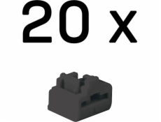 Lindy 47892 Blokátor portů RJ-45 Blokátor portů černý Akrylonitril-butadien-styren (ABS) 20 ks.