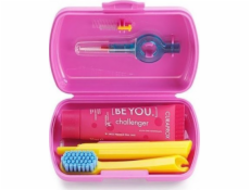 Curaprox cestovní sada zubních kartáčků růžová 1 ks