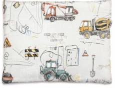 PULP BAMBOO PLOCHÝ POLŠTÁŘ Z BAVLNY A PULPOVÉ BARBENY 58X40CM STAVENISKO