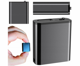 Luxury Mini špionážní hlasový záznamník, malý 16GB, detek...