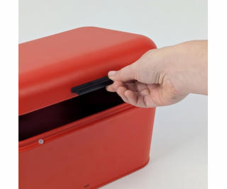 Chlebník Frisca kov, červená 30x18x16,5 cm KL-12846