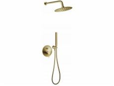 Ferro BCK7PBG-SET1-S / CIRICULUS / PODOMÍTEK SPRCHOVÁ BATERIE 2F SE SPRCHOVOU SADOU, KARTÁČOVANÉ ZLATO