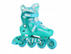 Nils Extreme Rekreační nastavitelné inline brusle NA13102 tyrkysové velikosti 34-37