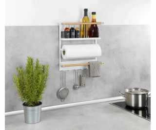 Wenko Multifunkční kuchyňská police MAGNA s držákem na pa...