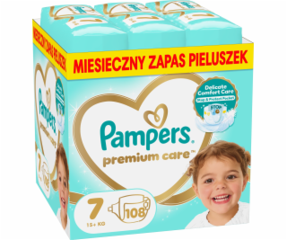 Pampers Pleny Premium Care 7, 15+ kg, 108 ks.