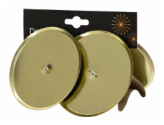 NENURODYTA_V Sada svícnů, zlatá, D8 cm, 4 ks.