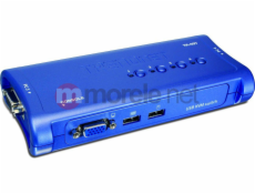 TRENDnet 4xK/V/M přepínač 2048x1536 4xVGA/USB kabely TK-407K
