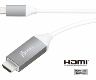 j5create Kabel USB-C na HDMI 1,5 m šedý (JCC153G-N)