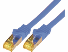 Mcab patchcord, Cat7, S-FTP, PIMF, LSZH, 10m, modrý (3742)