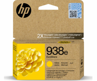 HP Originální žlutá inkoustová kazeta 938e EvoMore