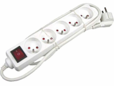 Power Strip 5 Sockets 10 m White