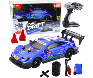 LeanToys RC Drift Car Závodní auto Modré 30km/h 1:16 LEAN...
