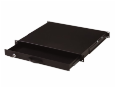 Digitus 19 "uzamykateľný šuflík na klávesnici 1U čierny RAL 9005
