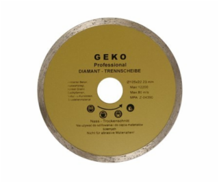 Kotouč diamantový řezný, 125mm, GEKO