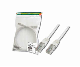 Digitus Patch Cable, UTP, CAT 5e, AWG 26/7, biely 1m