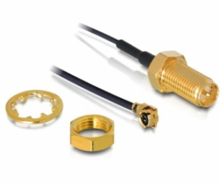 DeLock RP-SMA pripojenie antény WLAN, pre vstavanie, 20 cm