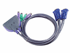 Aten 2-port KVM PS / 2 mini, 1.2m káble