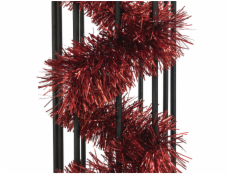 Řetěz vánoční, červená metalíza, 7,5 x 200 cm