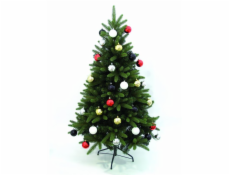 Vánoční dekorační ozdoby, 7 cm, černé, 6 ks