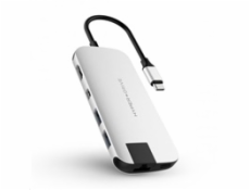 HyperDrive SLIM USB-C Hub - Stříbrný