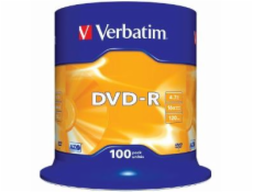 Verbatim DVD-R [ cakebox 100 | 4.7GB | 16x | matte silver ]