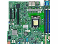 SUPERMICRO MB LGA1200 (Xeon E3-2300), C256, 4xDDR4, 8xSATA3, M.2, 3xPCIe4.0 (x16, 2 x4, x2), VGA, 4x LAN, IPMI