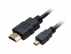 AKASA kabel HDMI na Micro HDMI, 4K@60Hz, pozlacené konektory, 1.5m