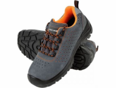 Nízké semišové boty Lahti Pro, šedo-oranžové, S1P SRC, velikost 42 (L3041642)