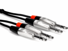 Hosa Technology HSS-005X2 audio cable 1.5 m 2 x 6.35mm TRS Black