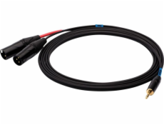 SSQ MIXLR1 SS-1816 Cable Jack Stereo 3 5 mm - 2x XLR 1 m Black