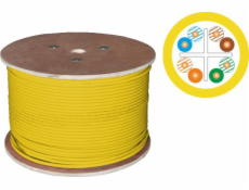 Alantec U/UTP kabel Cat. 6 LSOH 4x2X23AWG B2CA 500M (žlutý povlak) 25 let záruka, Test kvality laboratoře Intertek (USA) ALANTEC - ALANTEC