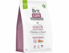 BRIT Care Dog Sustainable Junior Large Breed Chicken & Insect - dry dog food - 3 kg