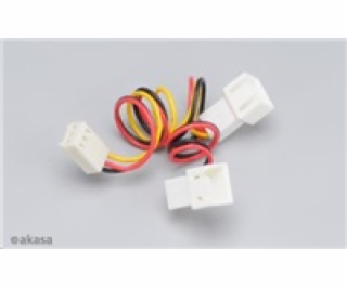 AKASA Kabel  rozdvojka napájení 3pin fan na 2x 3pin