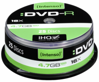 INTENSO DVD-R Cake Case 4,7GB 25ks