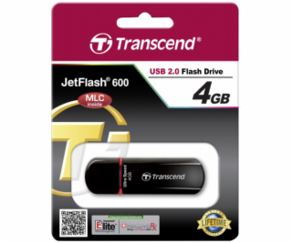 Transcend JetFlash 600       4GB USB 2.0 TS4GJF600