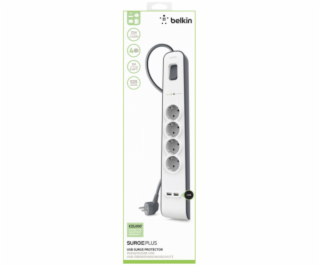 Belkin Surge Plus ochrana proti prepätiu 4nas.inkl. 2 x U...