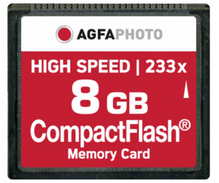 AgfaPhoto Compact Flash      8GB High Speed 233x MLC